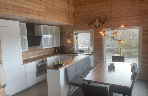 Kviteseid House | Vacation home in Trollebo—unobstructed view—panoramic mountain views—ski trail—hiking
