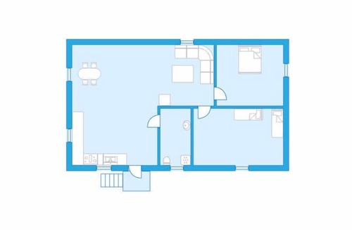 Segmon House | Vacation home Uddersrud (VMD088) in Segmon - 4 persons, 2 bedrooms