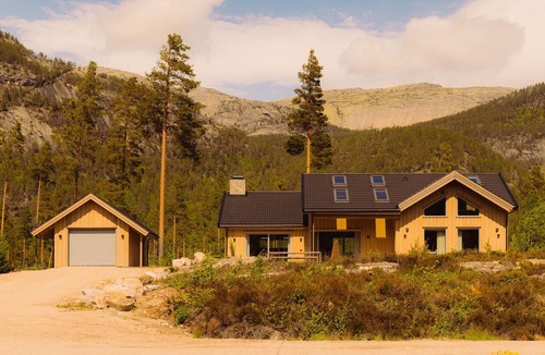 Vradal Villa | Villa Fell Fjord with sauna & jacuzzi