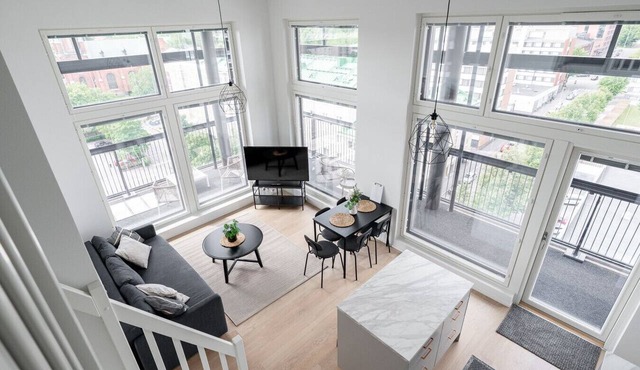 3BR Loft Penthouse w/Balcony & Sauna in Tampere
