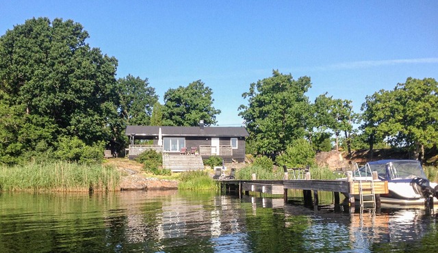 Amazing home in Ronneby with house sea view
