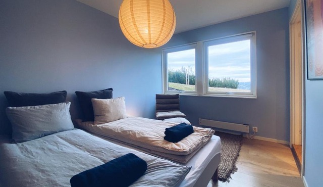 Apartment in Lillestrøm with free parking and great view, sleep 3 people