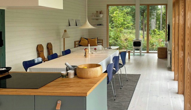Archipelago cottage surrounded by forest on Blidö