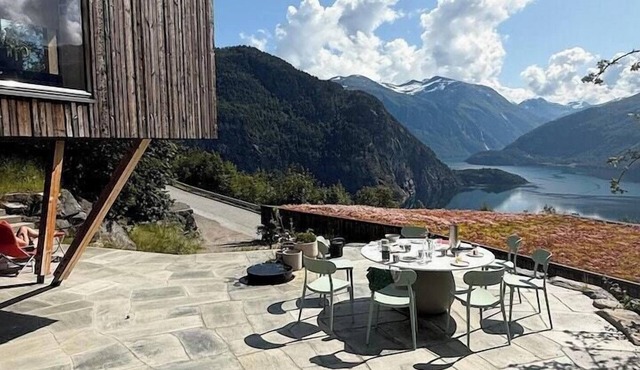 Architect cabin in countryside near Geiranger