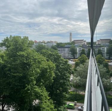 Aura River apartment on 7th floor with large balcony and kitchen
