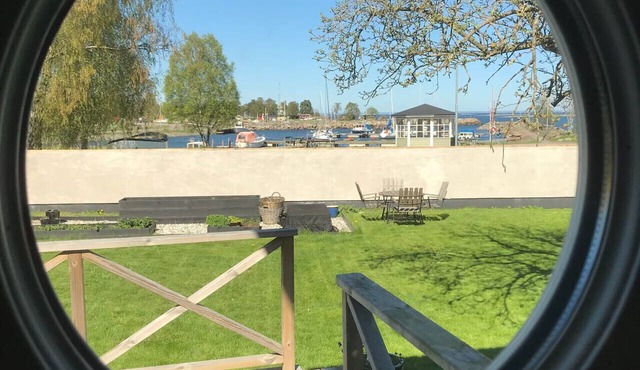 Baltic Sea vacation with a view of the sea at the Bergkvara marina