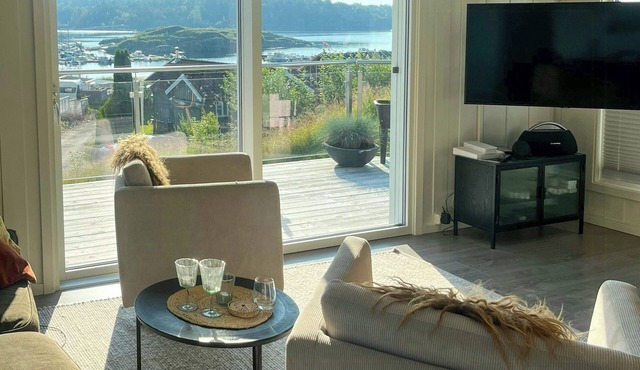 Beach house with sea views at Brevikstrand