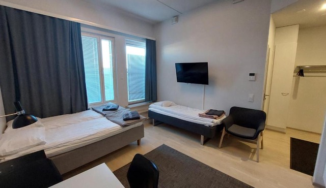Best location city center studio with balcony and free parking Kotimaailma apartments