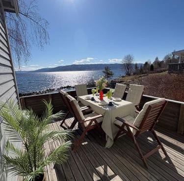 Cabin with Private beach and fjord view Perfect for Coolcation and Calmcation