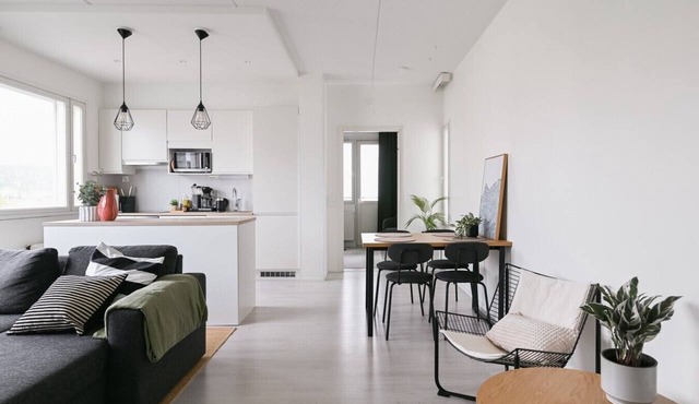 Casa Lutakko - Lakeview 2BR with Balcony in Jyväskylä