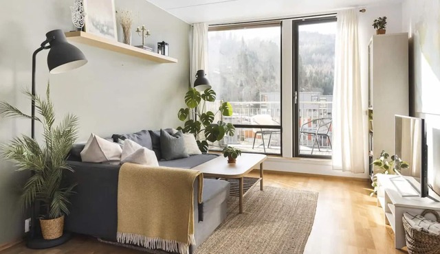 Central and Cosy 53 sqm Apartment at Ilsvika
