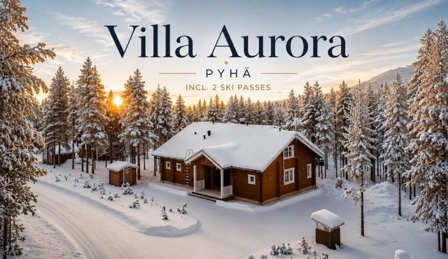 Charming Lapland Villa with Mountain Views and Private Sauna