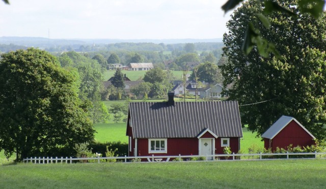 Charming Swedish red cottage on the countryside, near Båstad.