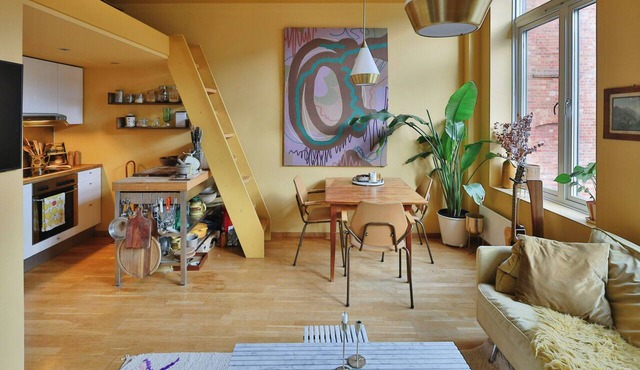 Colourful flat with courtyard in central Oslo