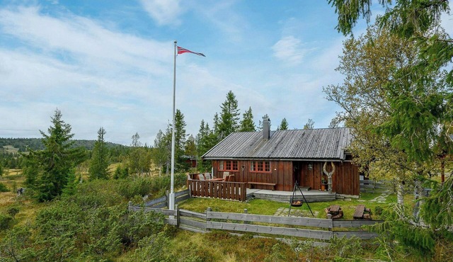 Cottage with sauna near ski trails in Sjusjøen