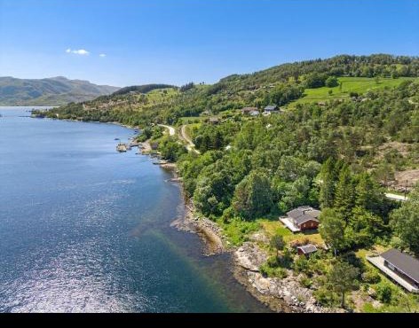 Cozy cabin by the waterfront, tranquility, nature, and fjords