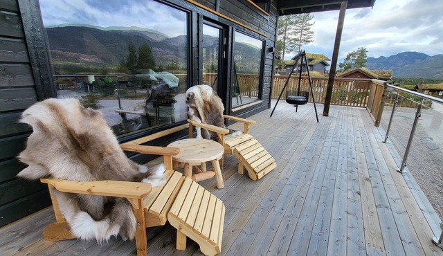 Elegant black chalet with top amenities in Vrådal