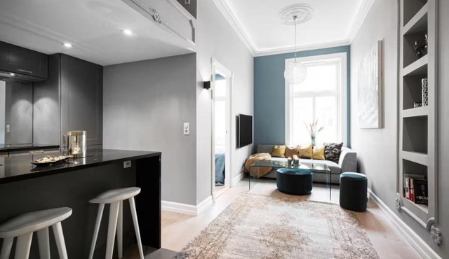 Elegant Frogner Apartment 40sqm with Loft & High Ceilings in Oslo