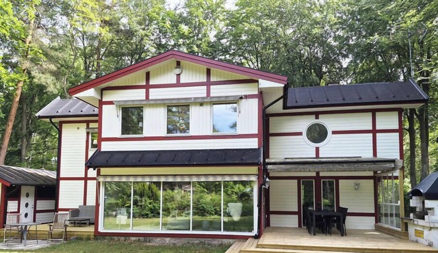 Exclusive holiday home in Sandskogen – 150 meters to sandy beach |SE01084
