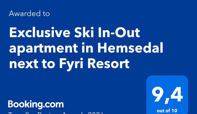 Exclusive Ski In-Out apartment in Hemsedal next to Fyri Resort in Hemsedal