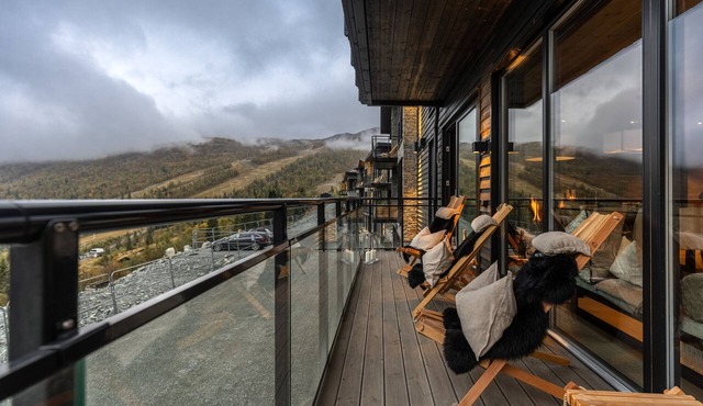 Exclusive ski-inn-ski-out apartment at Hemsedal ski scenter