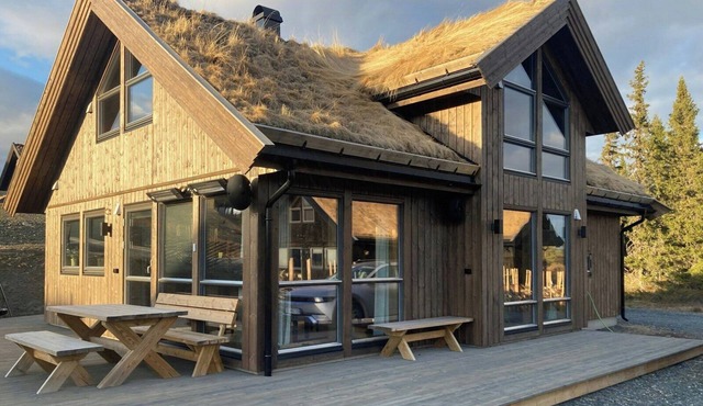 Family cabin with a view of Skeikampen