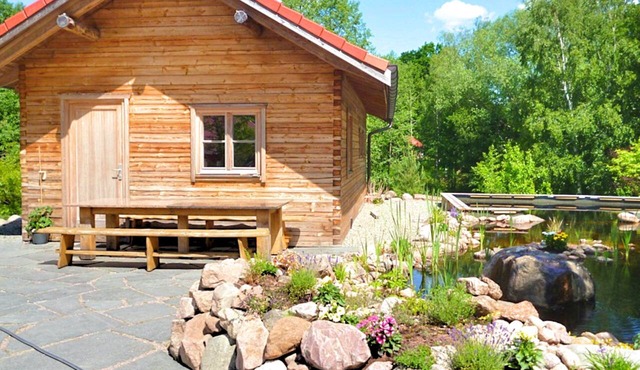 Fjällstugan – Lakeside Holiday Home with Sauna, Natural Pool & Boat in Ydre, Öst