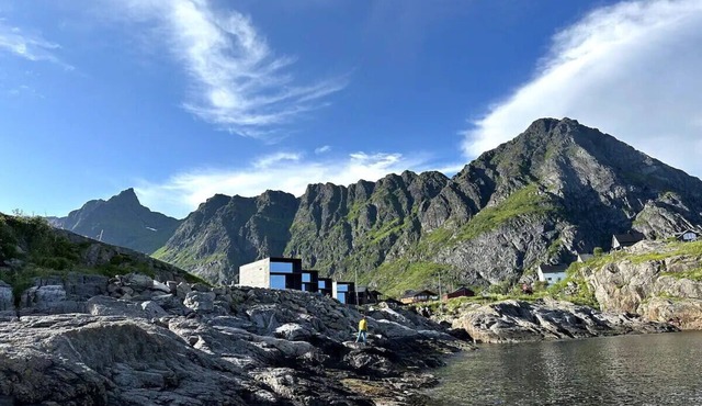 High end sea cabins at Å in Lofoten. Cabin nr.1