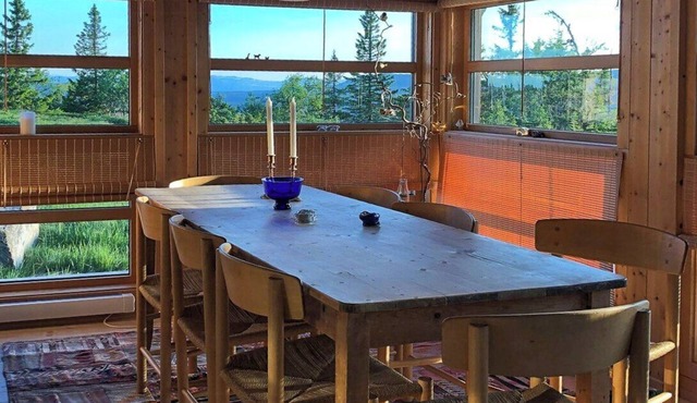 High mountain cabin at tree line near Eggedal