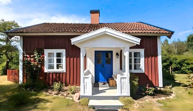 Hus Bohult – Traditional Swedish Holiday Home for Two in Småland in Berga