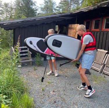 Hytta på Øyfjell med badestamp