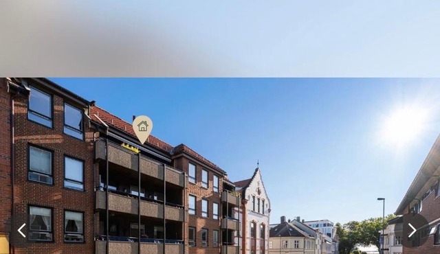 Kristiansand city center sea side luxury appartment one room double bed abc breakfast