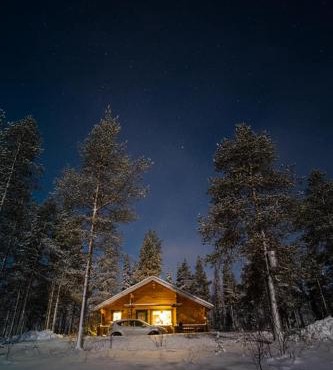 Lake Kesänki Cottage in Äkäslompolo