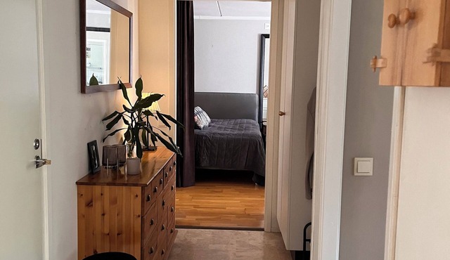 Large two-bedroom apartment in quiet area near Tyresö center and nature areas.