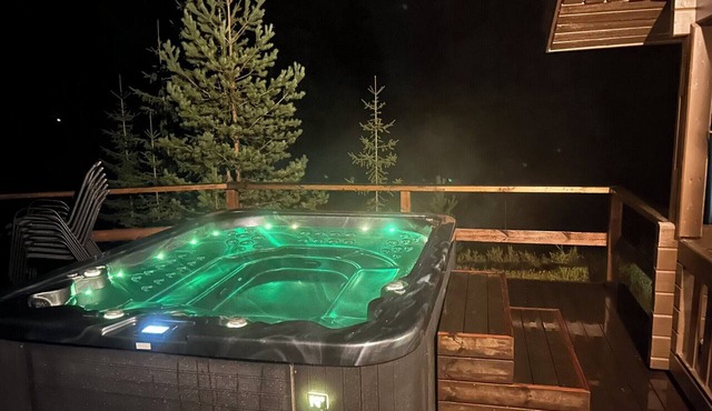 Log cabin by the lake in Finland: 2 wooden saunas, hot tub, private beach in Pohjois-Savo