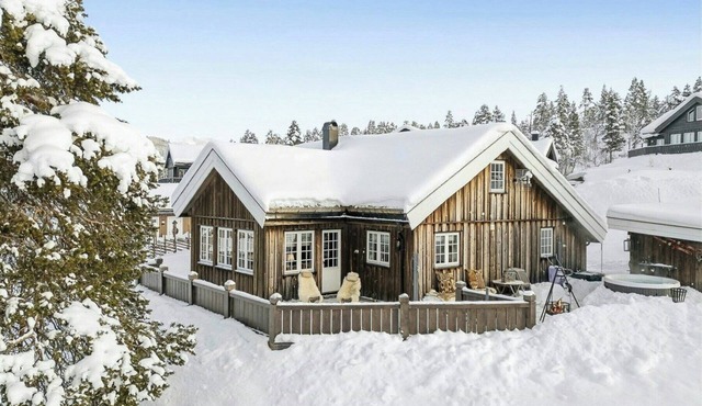 Log cabin with hot tub in Rauland