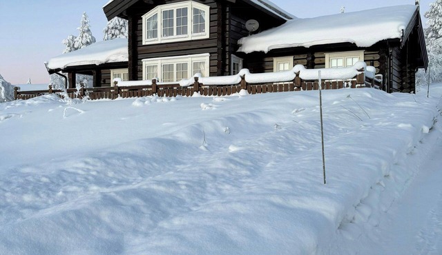 Log cabin with panoramic views near Renåfjellet