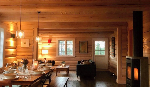 Log cabin with panoramic views over Dagalifjell
