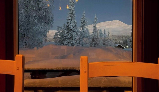Log cabin with view of Åreskutan