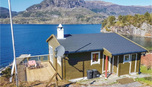 Lovely Home In Eikelandsosen With Sauna
