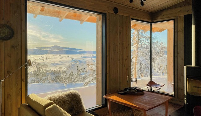 Modern cabin by the ski trails at Fagerhøy