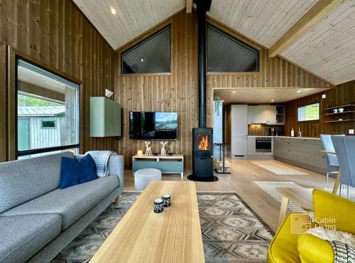 Modern cabin Skeikampen with ski-in out cross country trails & great view