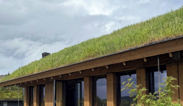 Modern cabin with panoramic views in Stryn