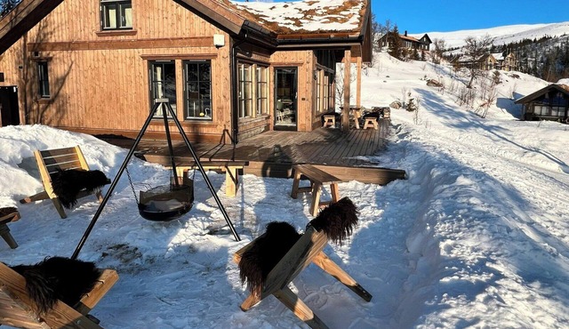 Modern family cabin by Tempelseter ski trails