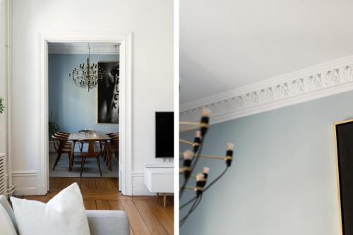 Modern Ostermalm Apartment Balcony 4m Ceilings