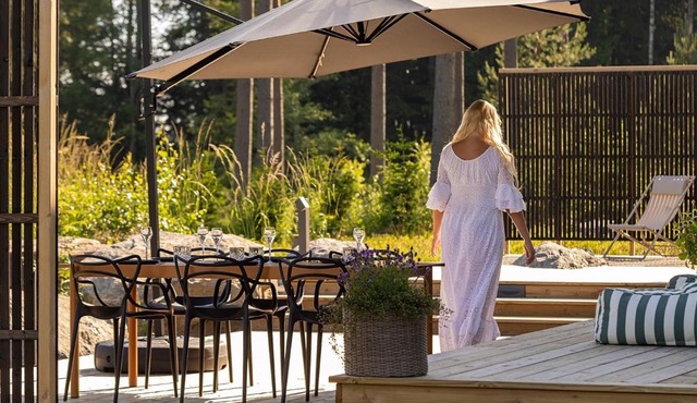 Modern seaside villa - own beach and beach sauna - panoramic windows in Porvoo