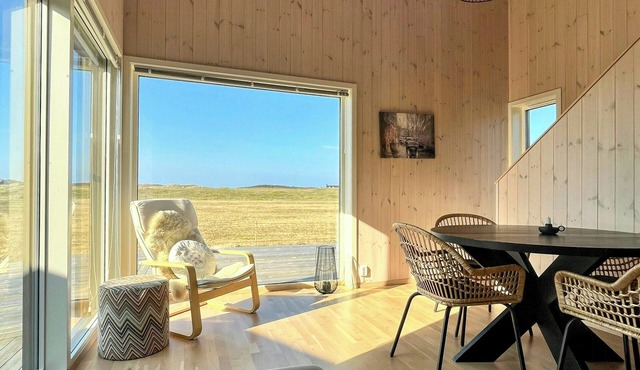 Modern surf cabin at Borestranden beach
