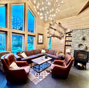 Myrkdalen Lodge II, lux and cosy family cabin ski in and out in Voss