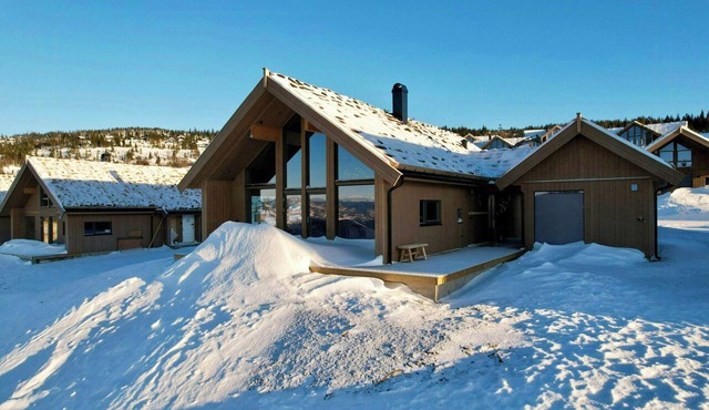 New mountain cabin with panoramic views in Hafjell in Øyer