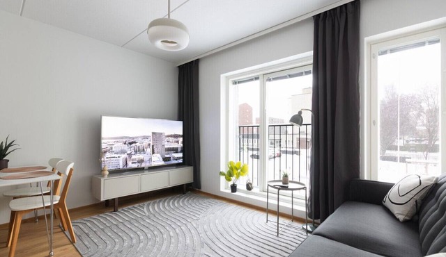 Newly built one bedroom apartment with private sauna in the center in Jyväskylä